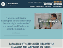 Tablet Screenshot of baumanbankruptcylaw.com